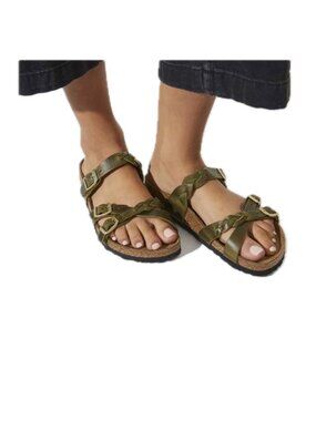 Birkenstock Franca Braided Olive Green Size EU 40 / US 9-9.5  NEW